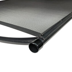 Pool Fence Gate Frame - 5 Foot, Ultra Black, Hampton Black (5x7), Soft Curve Top Bar
