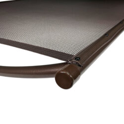 Pool Fence Gate Frame - 5 Foot, Ultra Brown, Hampton Brown (5x7), Soft Curve Top Bar
