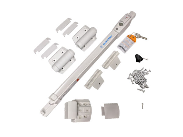 Gate Latch & Hinge Kit - D&D Technologies (White)