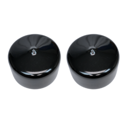 Pole & Post Caps - Round Terminating Post Cap, Black