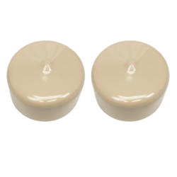 Pole & Post Caps - Round Terminating Post Cap, Tan