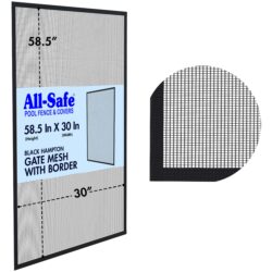 Mesh - 5 Foot, Hampton Black (5x7), Gate Frame