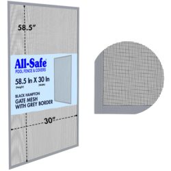 Mesh - 5 Foot, Hampton Gray/Black (5x7), Gate Frame