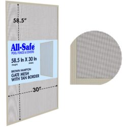 Mesh - 5 Foot, Hampton Tan/Brown (5x7), Gate Frame