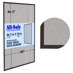 Mesh - 4 Foot, Malibu Brown (10x10), Gate Frame