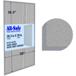 Mesh - 5 Foot, Malibu Gray/Black (10x10), Gate Frame