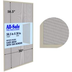 Mesh - 5 Foot, Malibu Tan/Brown (10x10), Gate Frame