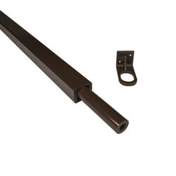 Gate Posts - Rectangular, 4 Foot, Classic Brown, 1 Inch