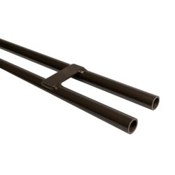 Gate Posts - Double Round, 5 Foot, Classic Brown, 1 Inch