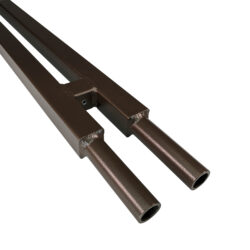 Gate Posts - Double Square, 5 Foot, Ultra Brown, 1 Inch