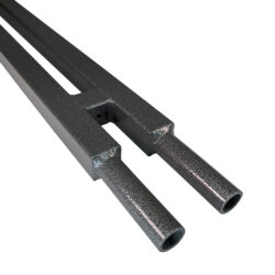 Gate Posts - Double Square, 5 Foot, Ultra Gray, 1 Inch
