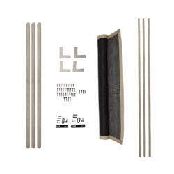 Adjustable Mesh Side Panel Kit for Pool Fence Gaps - Malibu Tan/Brown (10x10), Ultra Tan