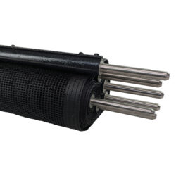 Pool Fence - 5 Foot, Ultra Black, Hampton Black (5x7), 1/2 Inch Peg