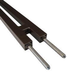 Gate Posts - Double Square, 4 Foot, Ultra Brown, ½ inch