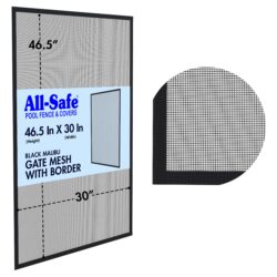 Mesh - 4 Foot, Malibu Black (10x10), Gate Frame